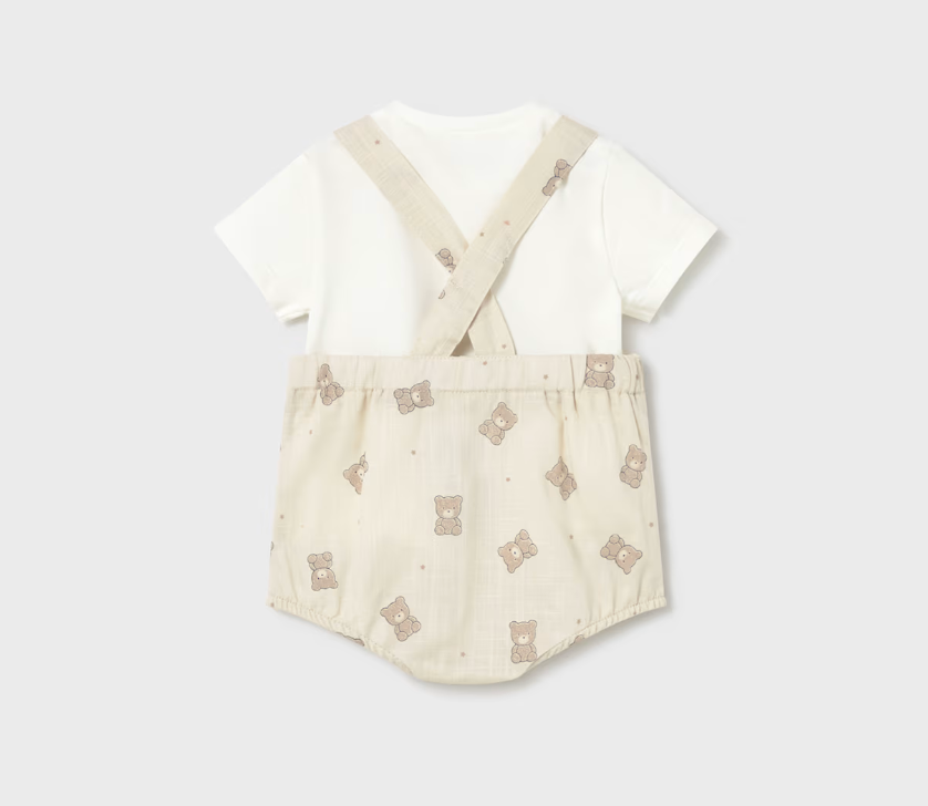 Baby Boy Printed Romper and Hat