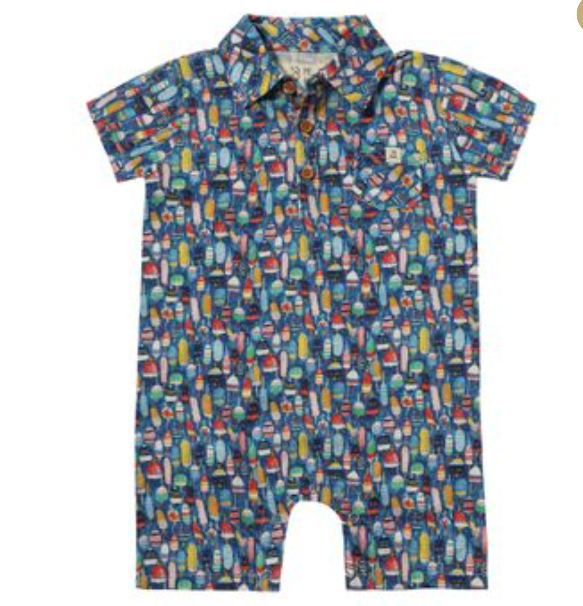 Polo Romper with Buoys