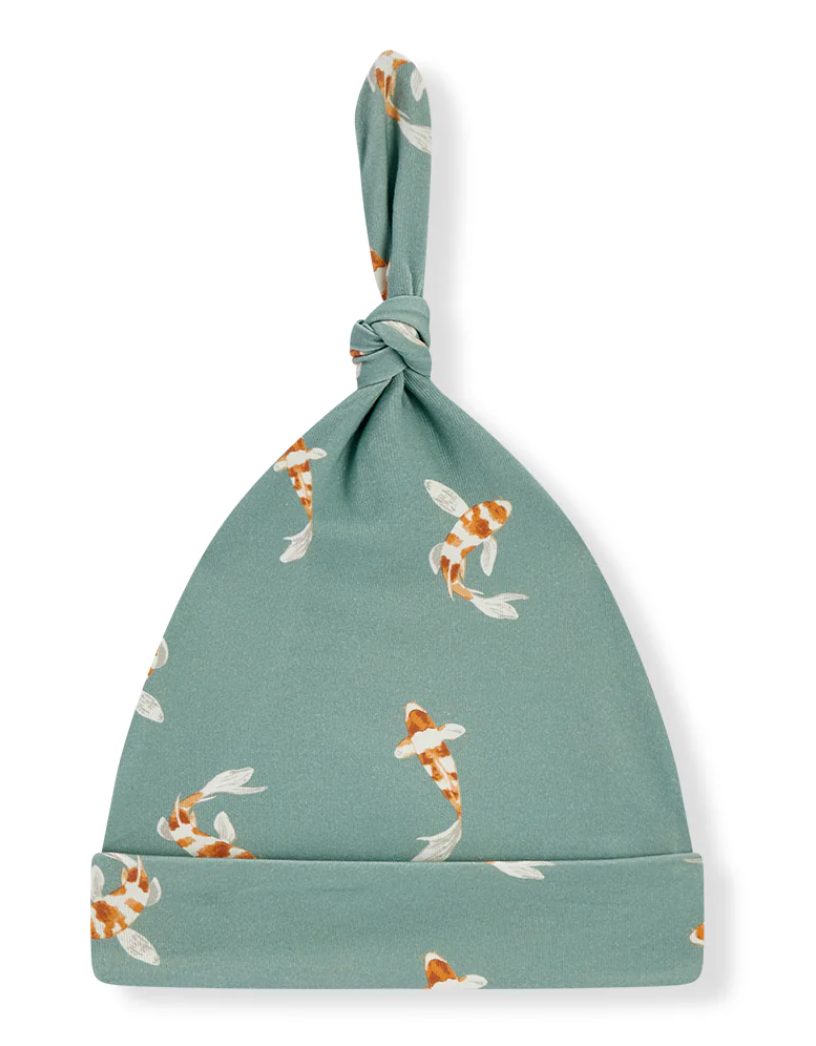 Swimming Koi Top Knot Hat
