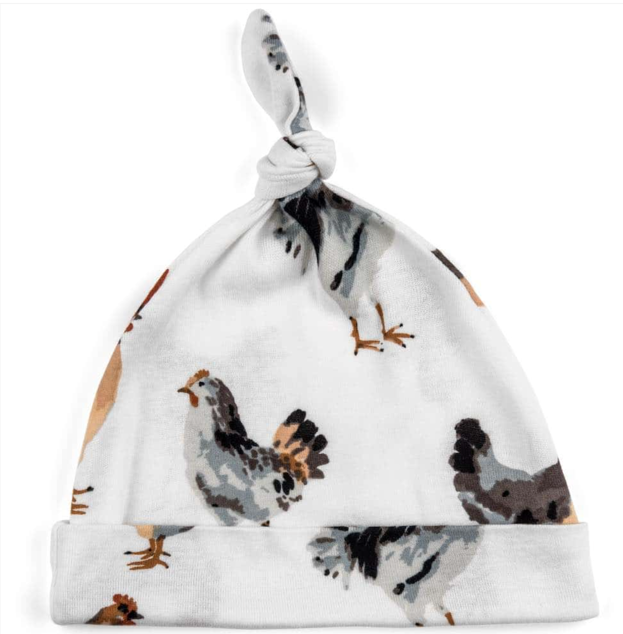 Chicken Organic Cotton Knotted Hat