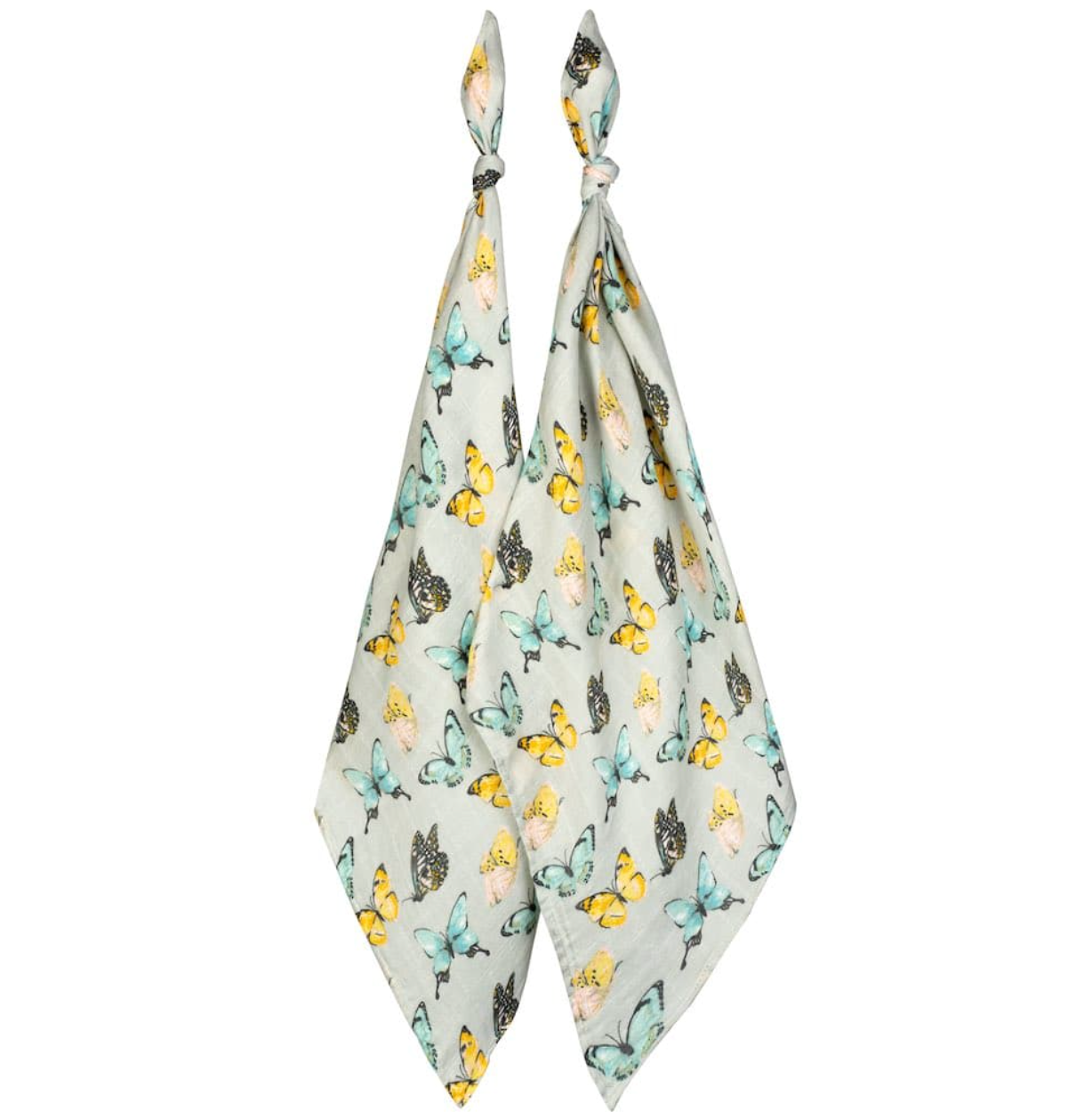 Butterfly Bamboo Muslin Burpcloths 2 Pk