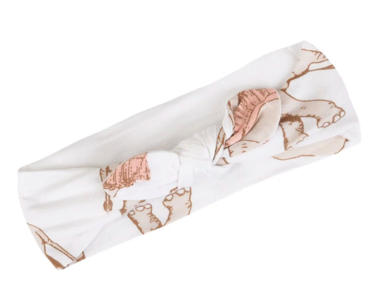 Tutu Elephant Bamboo Knotted Headband