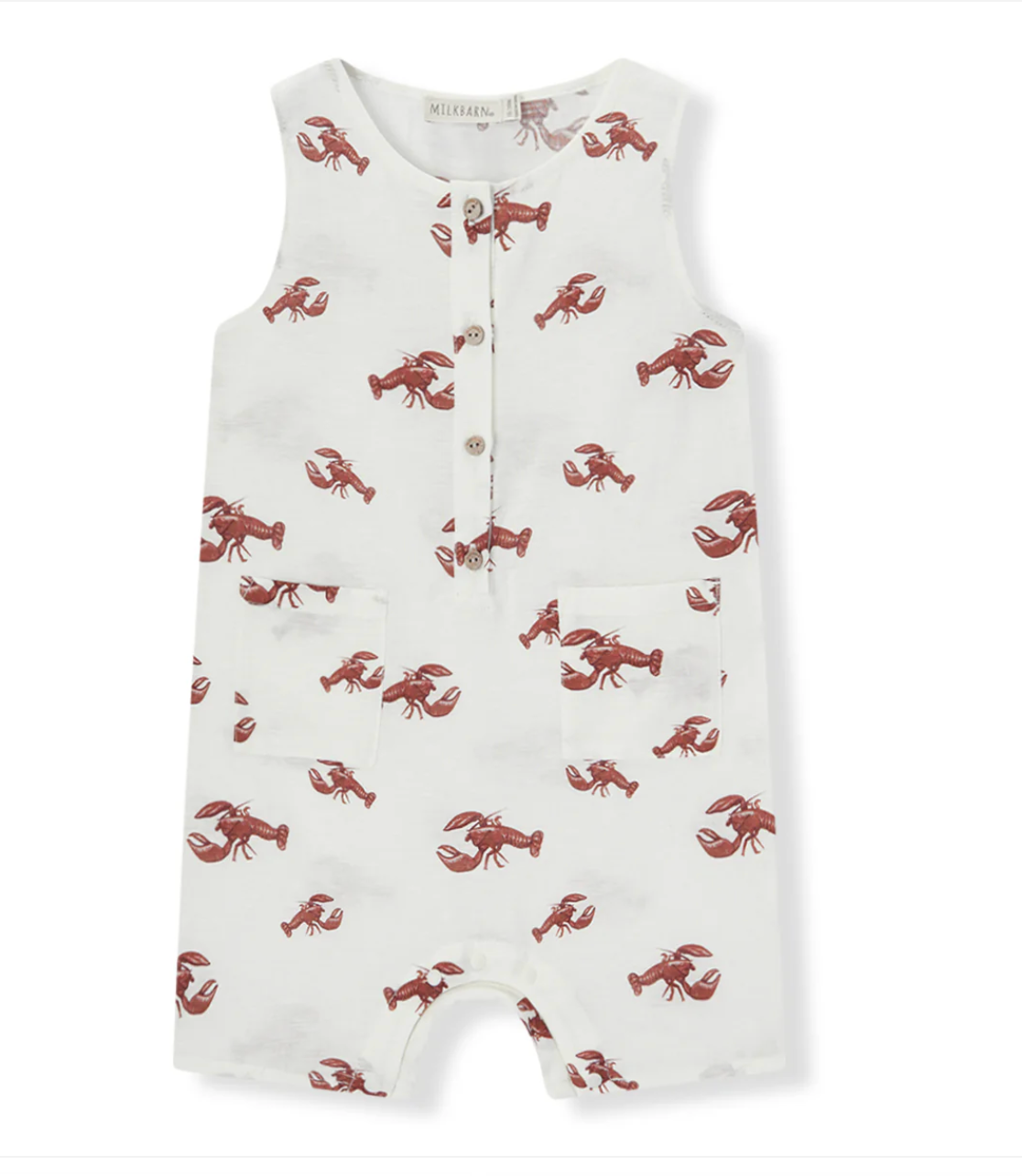 Cream Lobster Tank Top Shortall