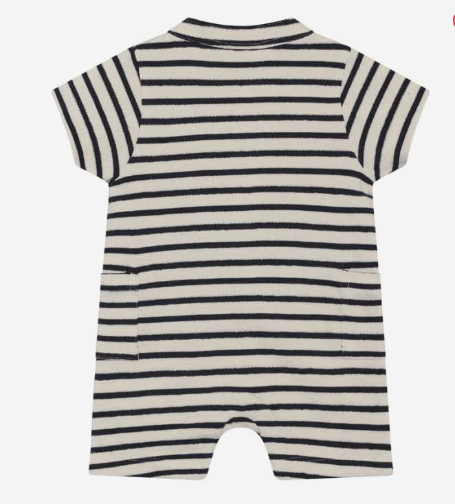 Striped Polo Romper