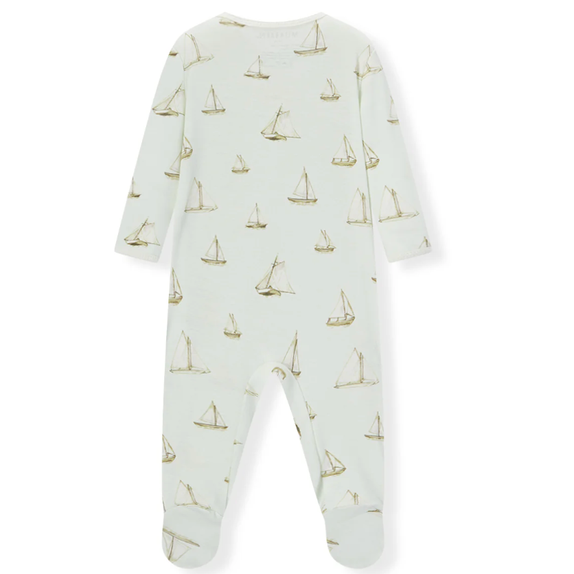 Sailboat Melody Organic Cotton Footie