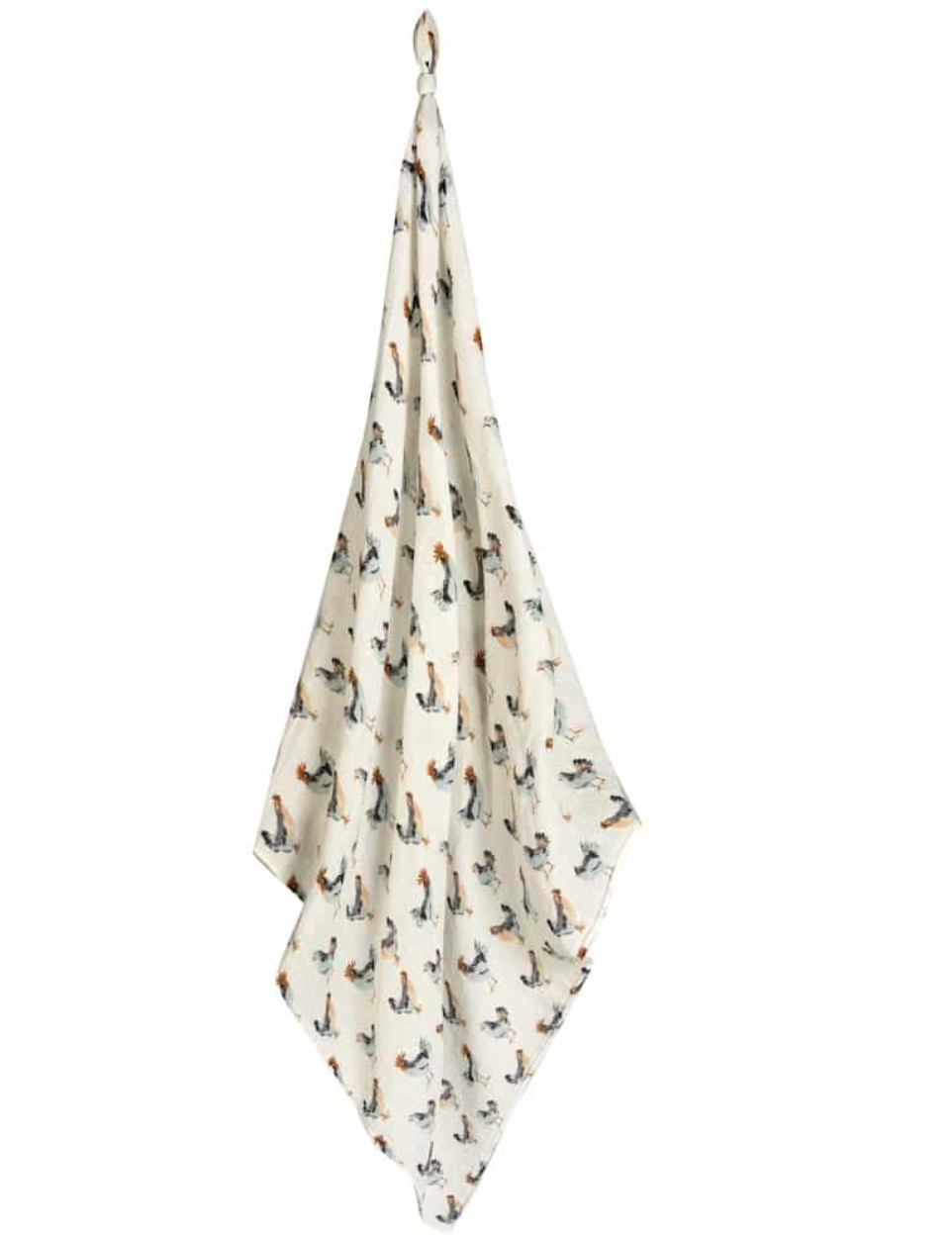 Chicken Organic Cotton Muslin Swaddle