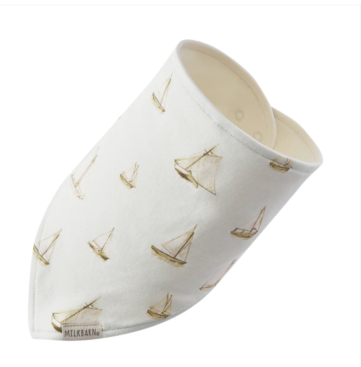 Sailboat Melody Organic Cotton Bib