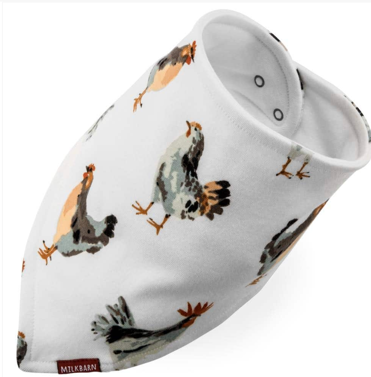 Chicken Organic Cotton Bib
