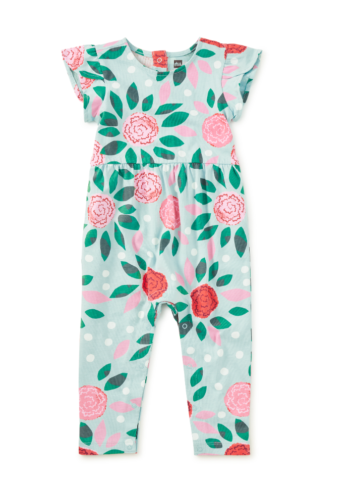 Tulip Sleeve Baby Romper