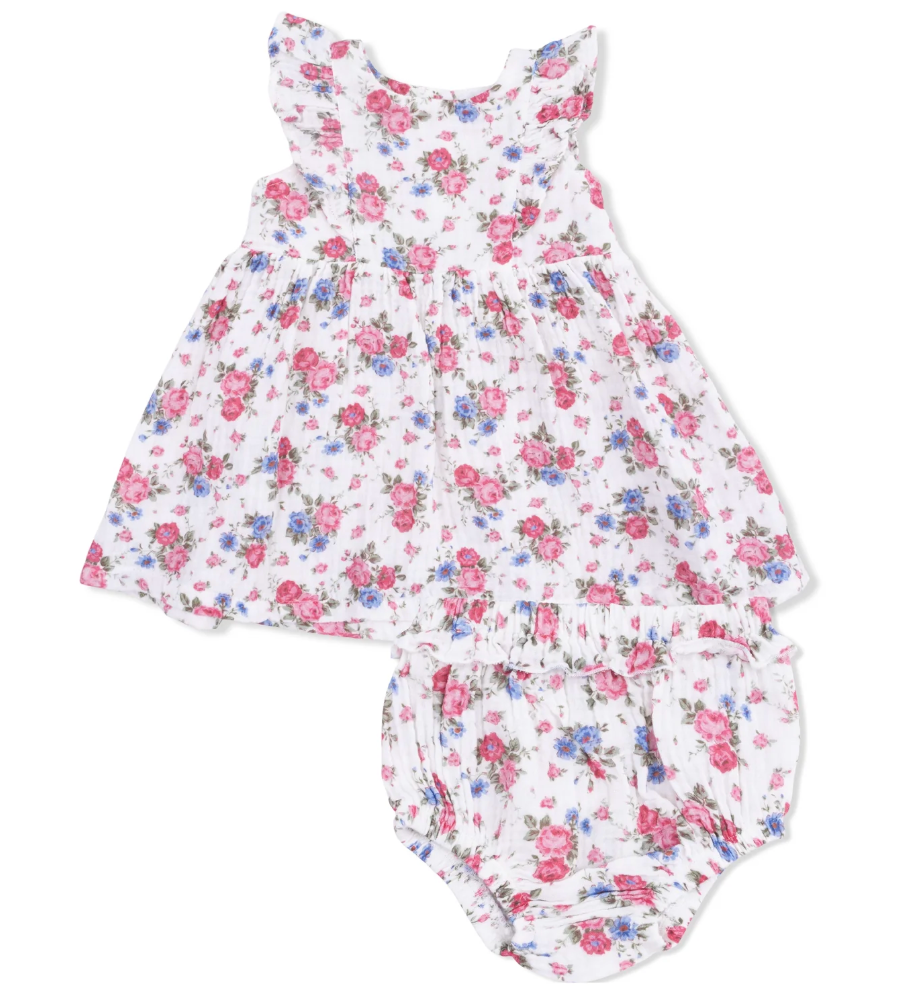 Ruffle Sleeve Dress and Bloomer