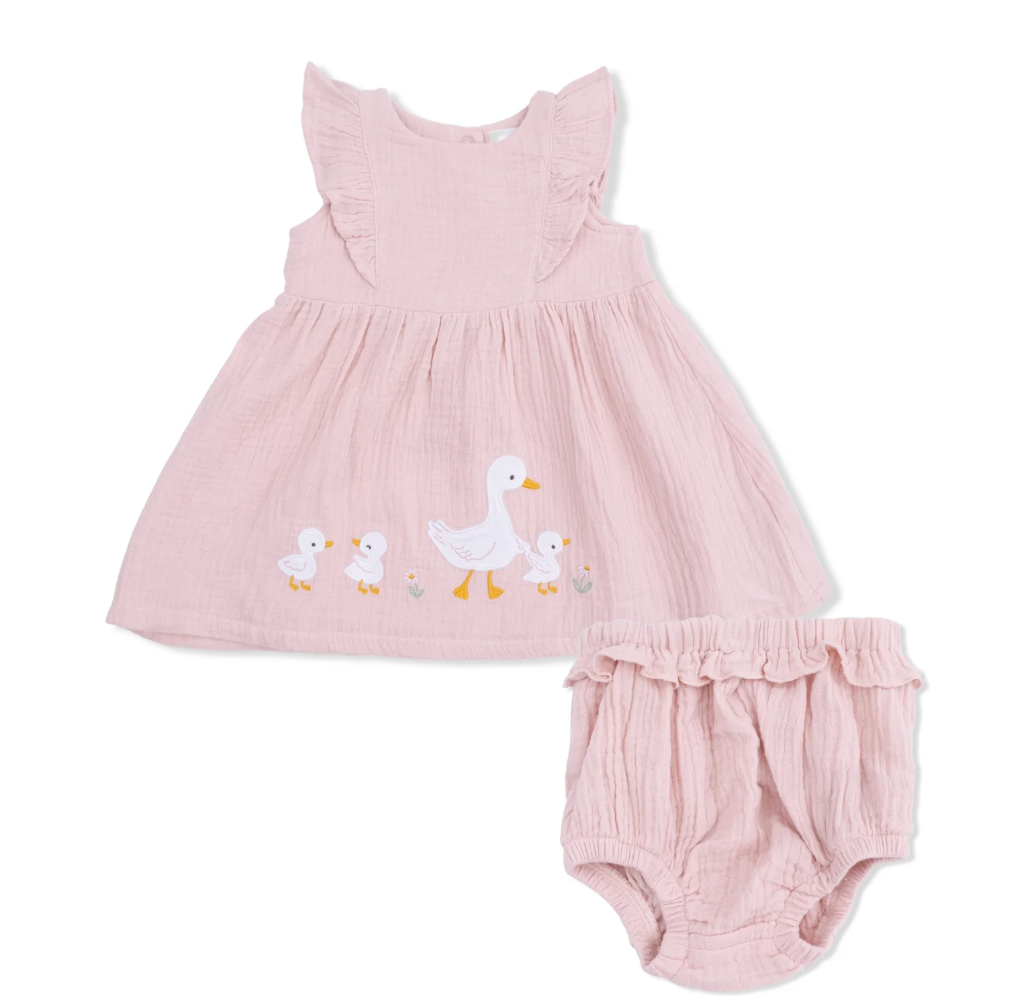 Ruffle Sleeve Dress and Bloomer