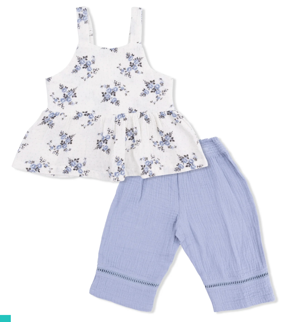 Peplum Tank with Smocked