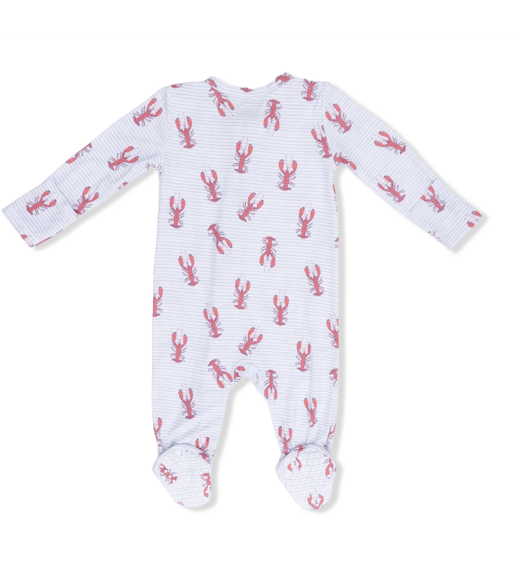 Lobsters 2 Way Zipper Footie