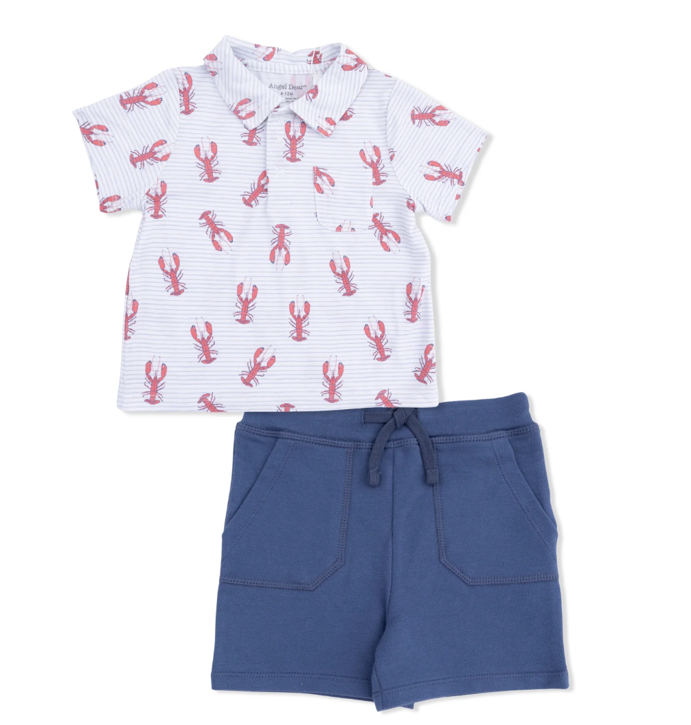 Lobsters -Polo Style Short Set