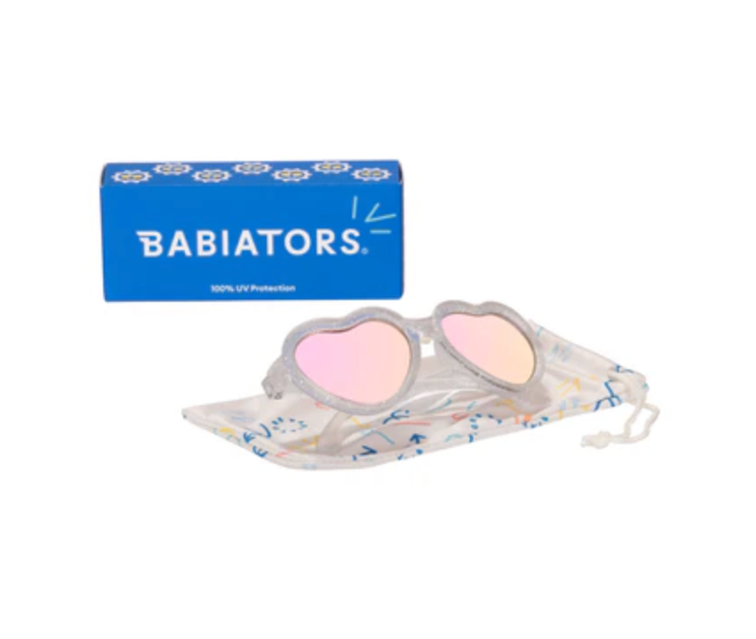 Silver Shimmer | Pink Mirrored Lenses