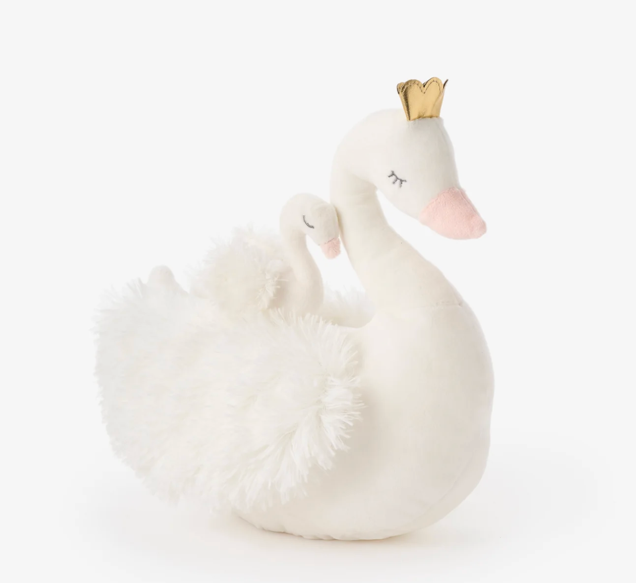 Mama + Baby Swan Plush Toy