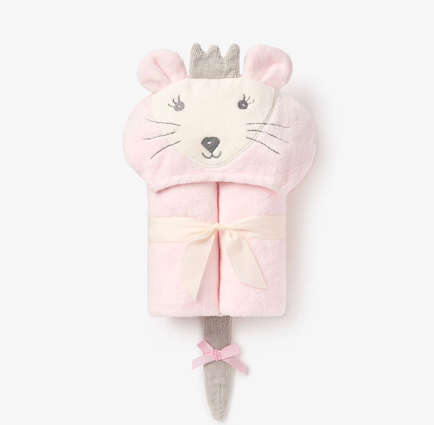 Mouse Hooded Baby Bath Wrap