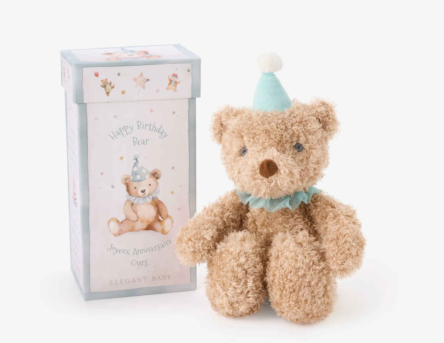Aqua Birthday Bear Plush Toy