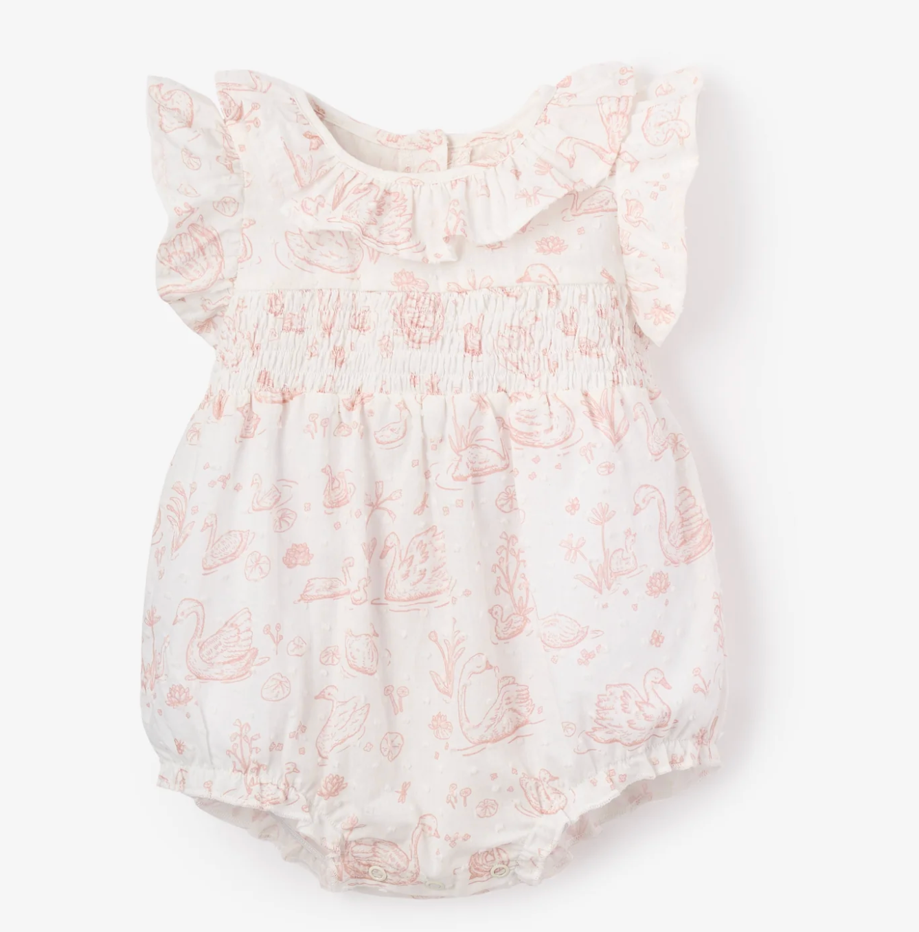 Swan Toile Swiss Dot Bubble