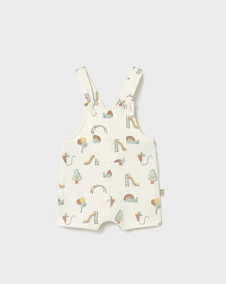 Newborn Printed Dungaree