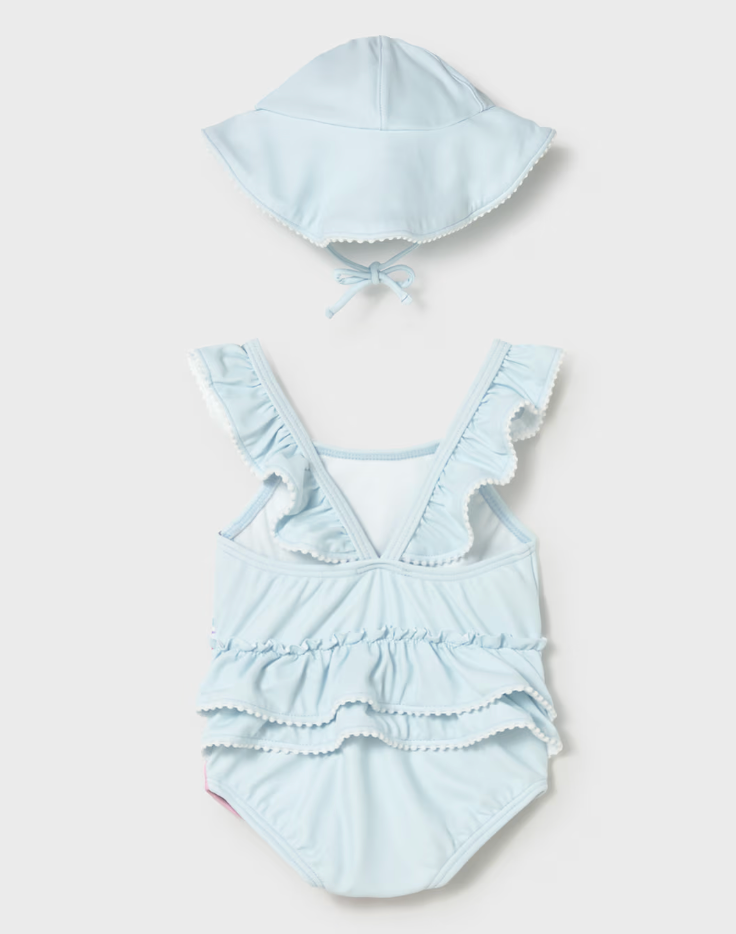 Newborn Girl 2 Piece Swimming Suit Set