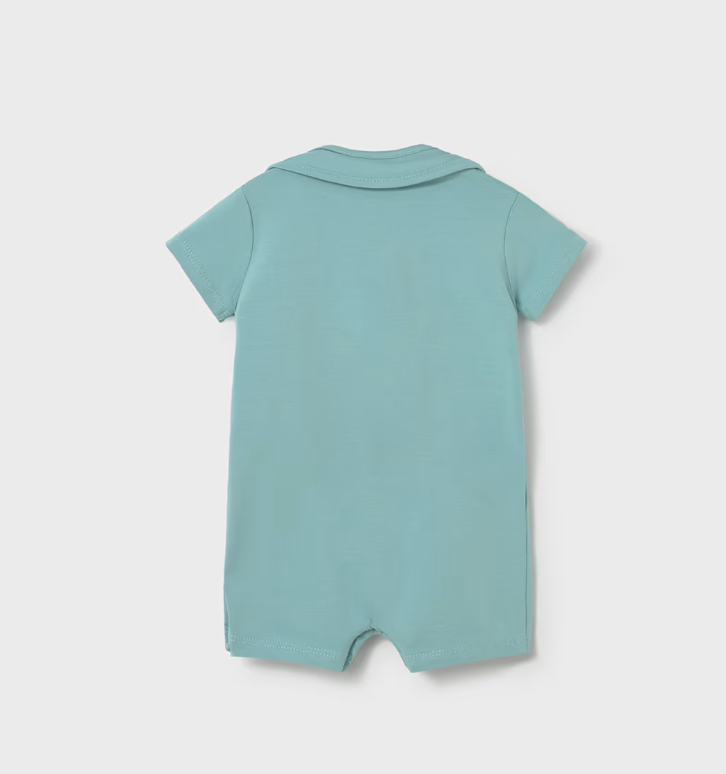 Newborn Boy Romper with Bib