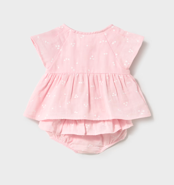 Newborn Girl Bloomers and Blouse Set