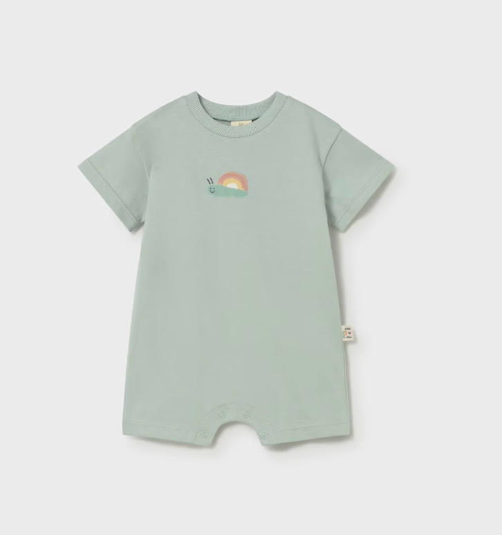 Newborn Knit Romper Mint