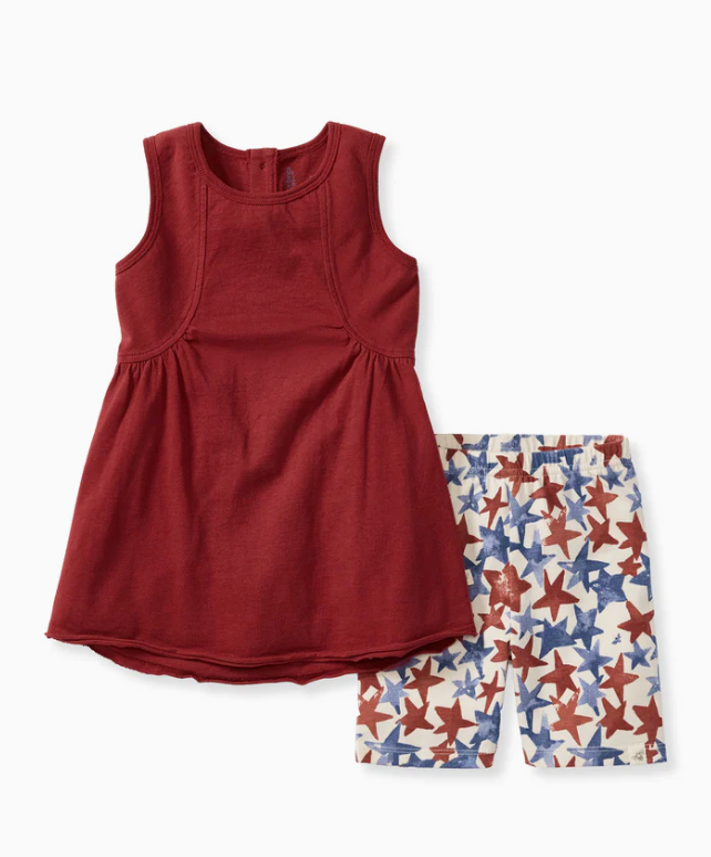 American Stars Tunic and Shorts Set