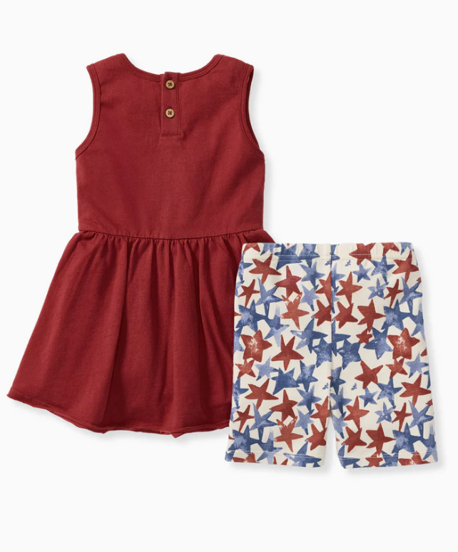 American Stars Tunic and Shorts Set