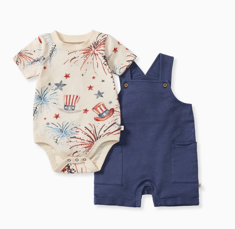 Uncle Sam Baby Boy Romper & Bodysuit Set
