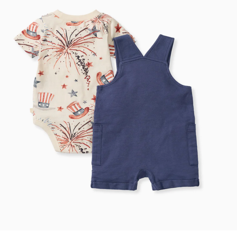 Uncle Sam Baby Boy Romper & Bodysuit Set