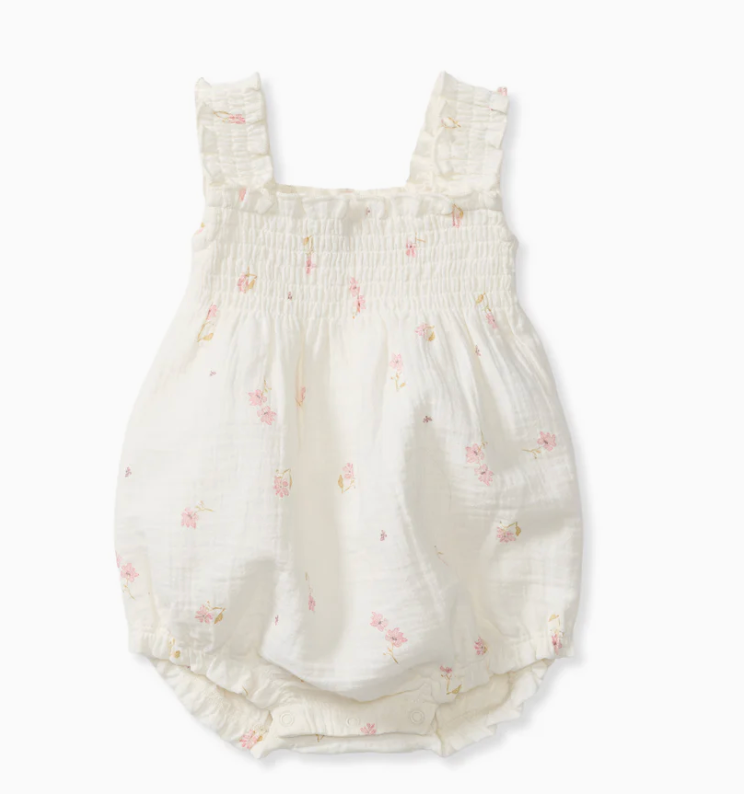 Floral Muslin Romper