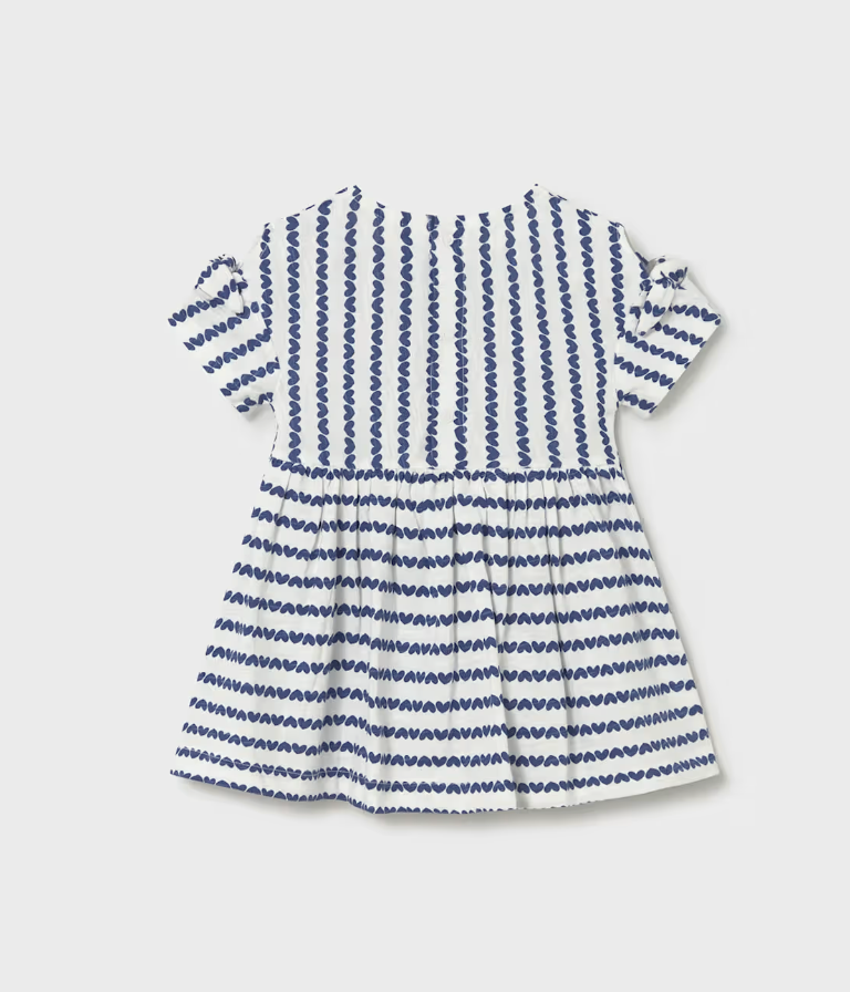Striped Dress with Cross Body Bag