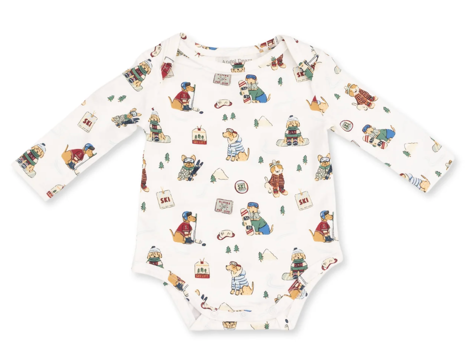 Winter Sports Dog Long Sleeve Bodysuit