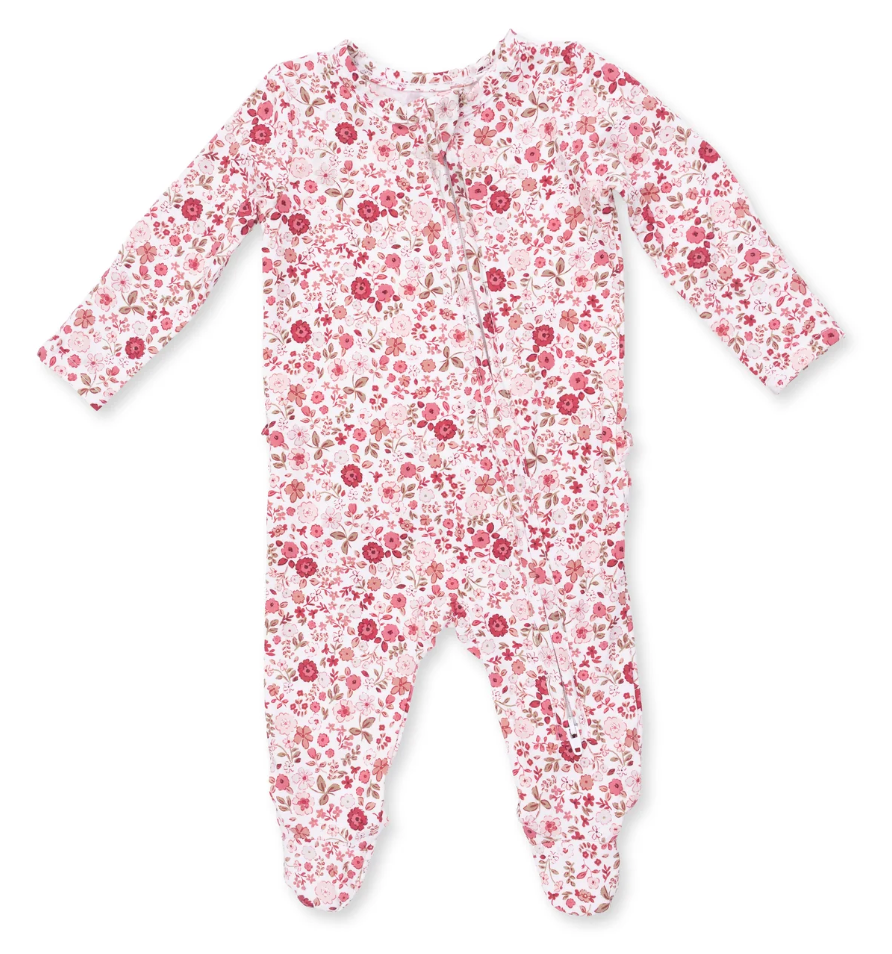 Serene Ruffle 2 Way Zippered Footie