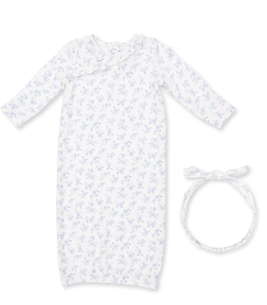 Kimono Gown and Headband - Rose Briar