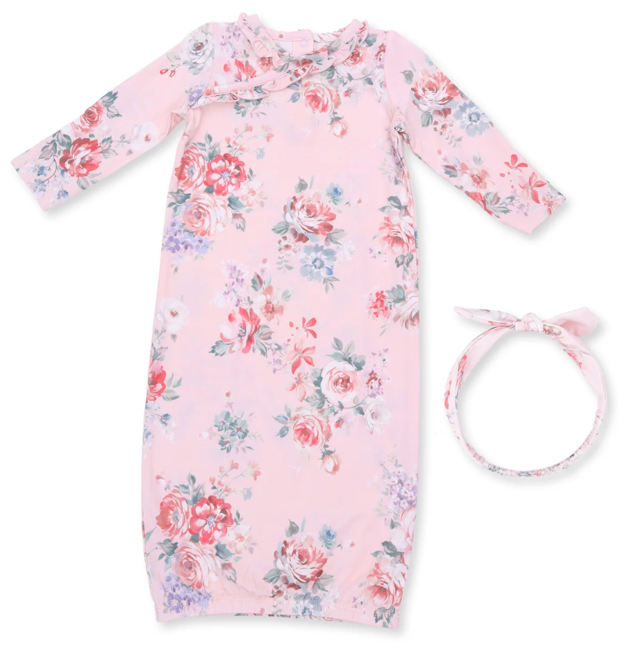 Kimono Gown and Headband - Rose Briar (Copy)