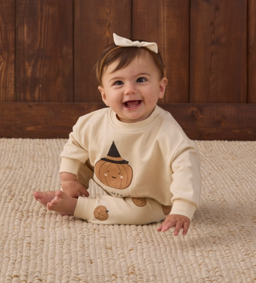 RELAXED FLEECE SWEATSHIRT LIL PUMPKIN