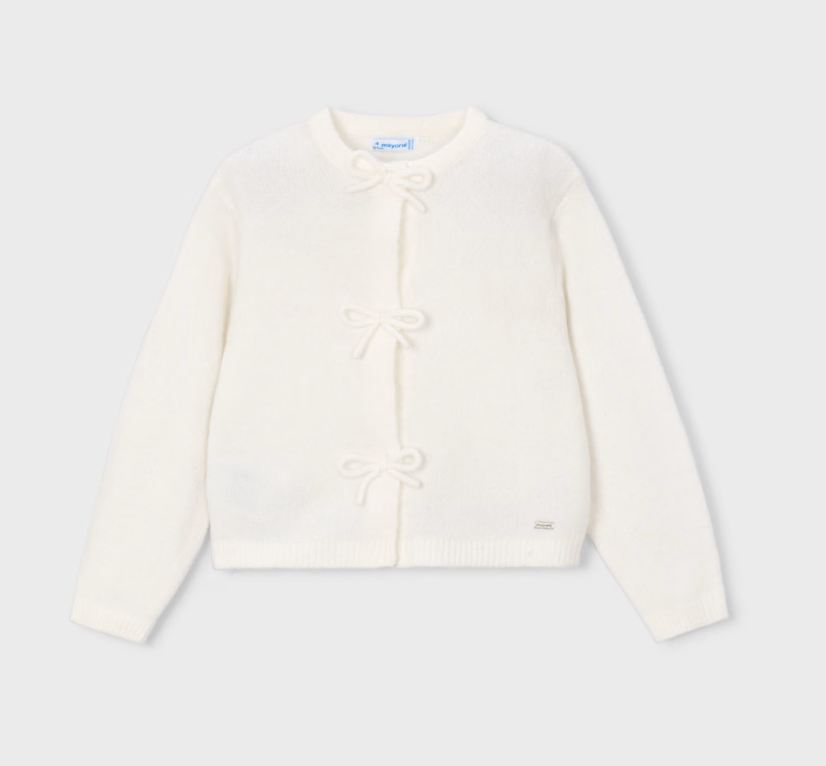 Knit Bow Cardigan