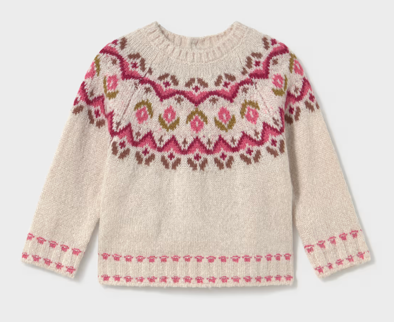 Floral Patterned Sweater