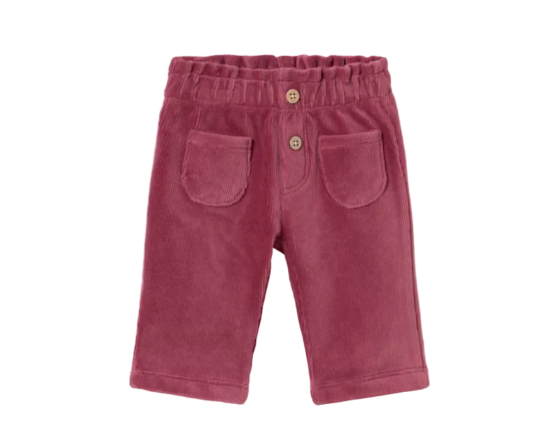 Newborn Girl Corduroy Pants