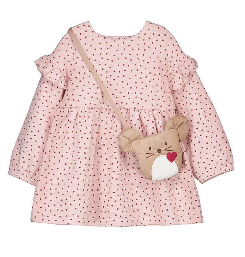 Polka Dot Dress with Bag