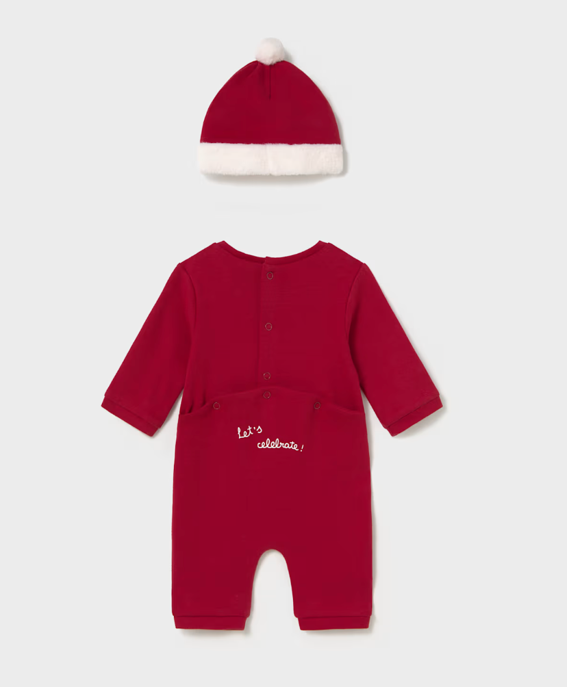 Baby Reindeer Christmas Outfit with Hat