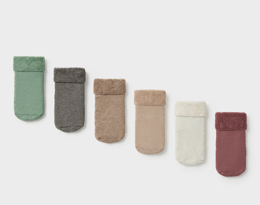 5 Pack Baby Socks