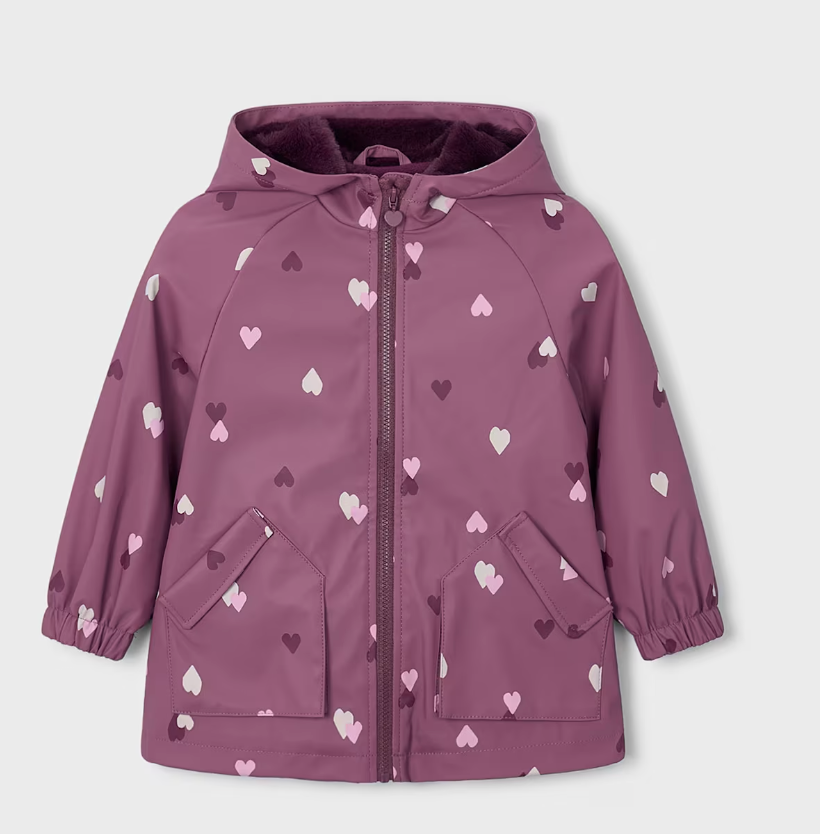 Girls Heart Raincoat