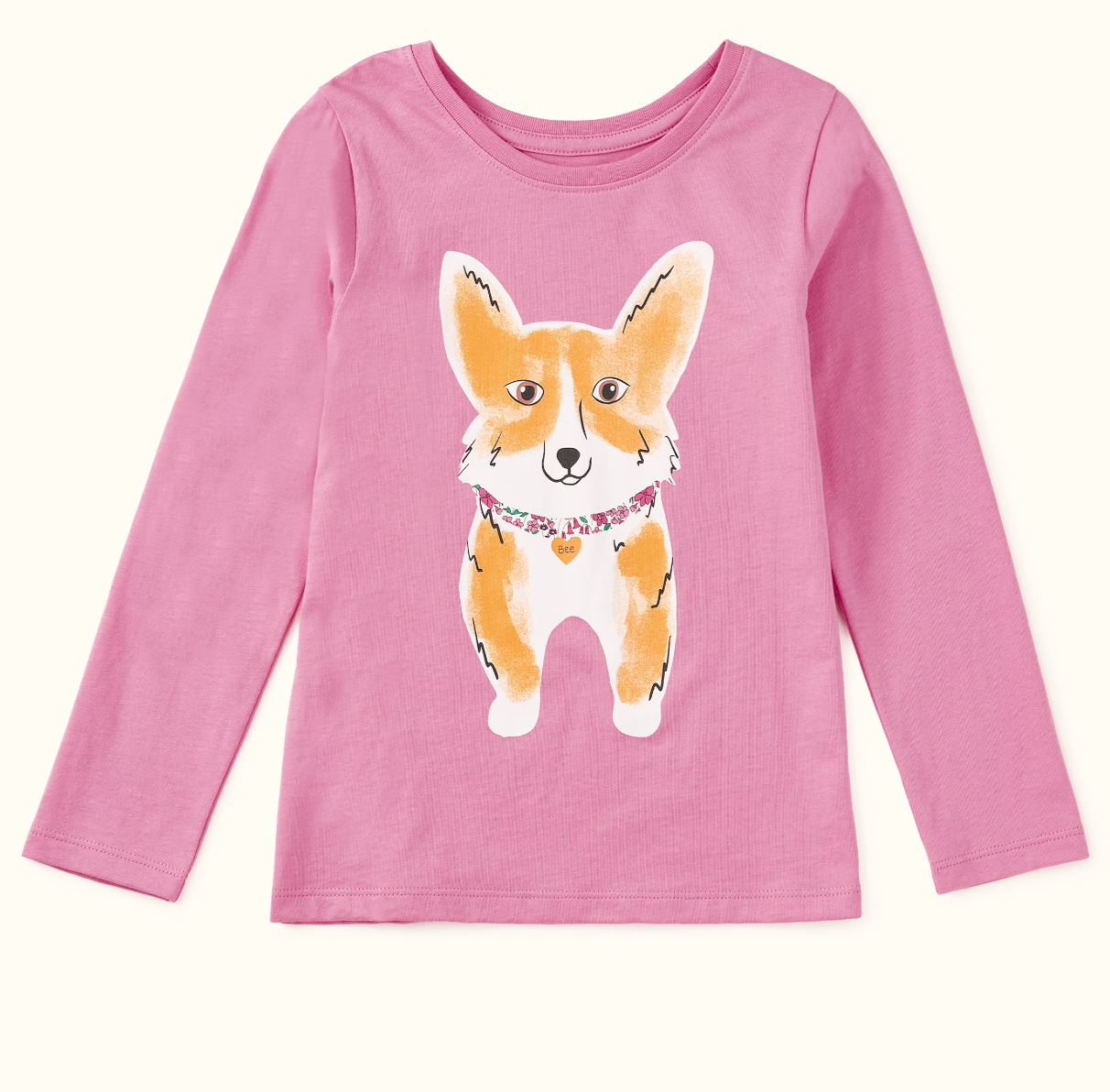 Perenial Pink Corgi Love Tee