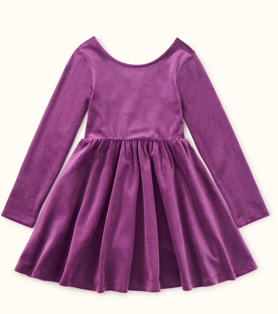 Cosmic Berry Velour Ballet Dress