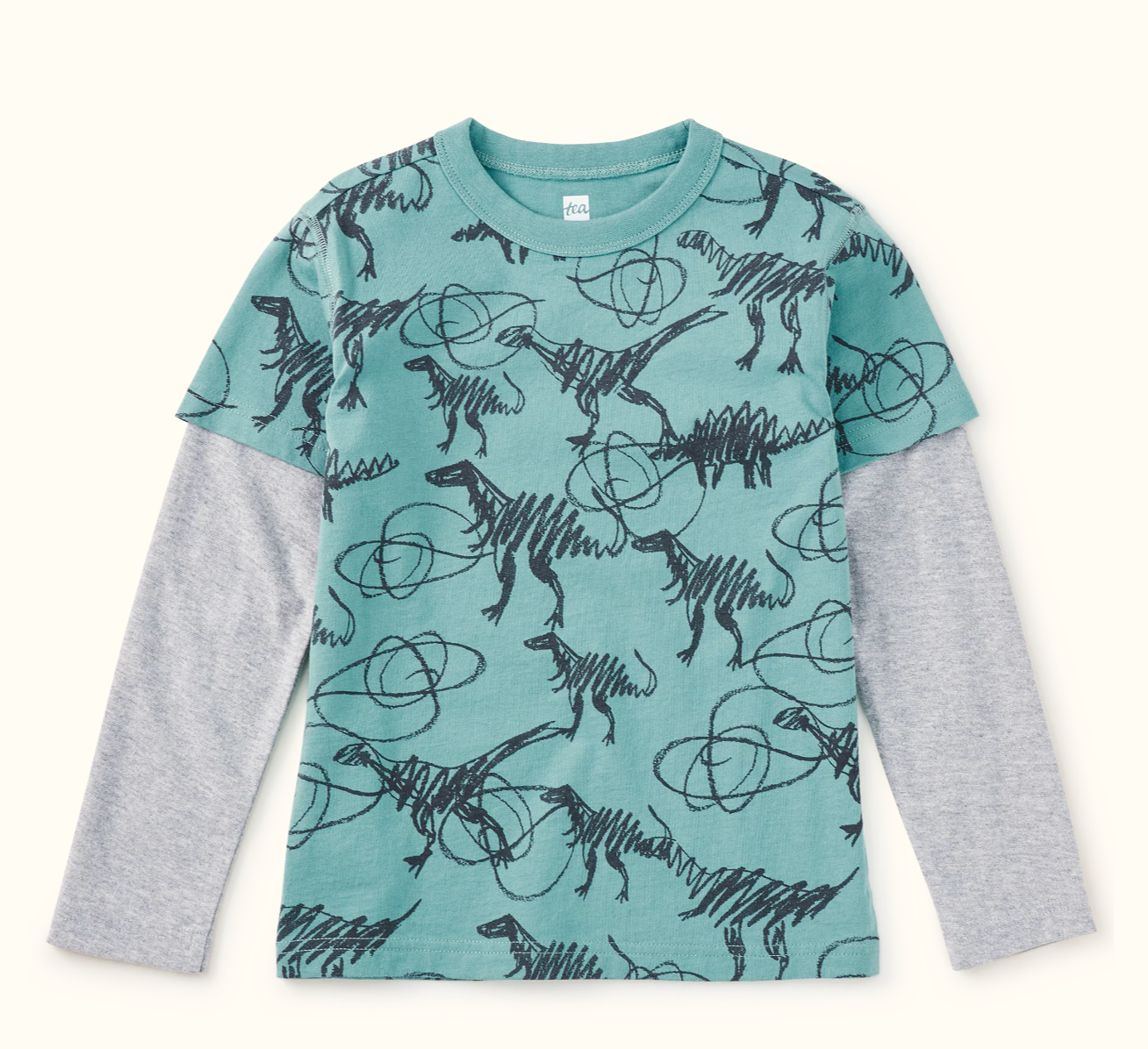 Scribbled Dinosaur Tee