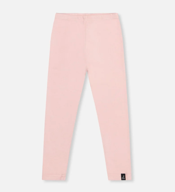 Rib Leggins In Dusty Rose